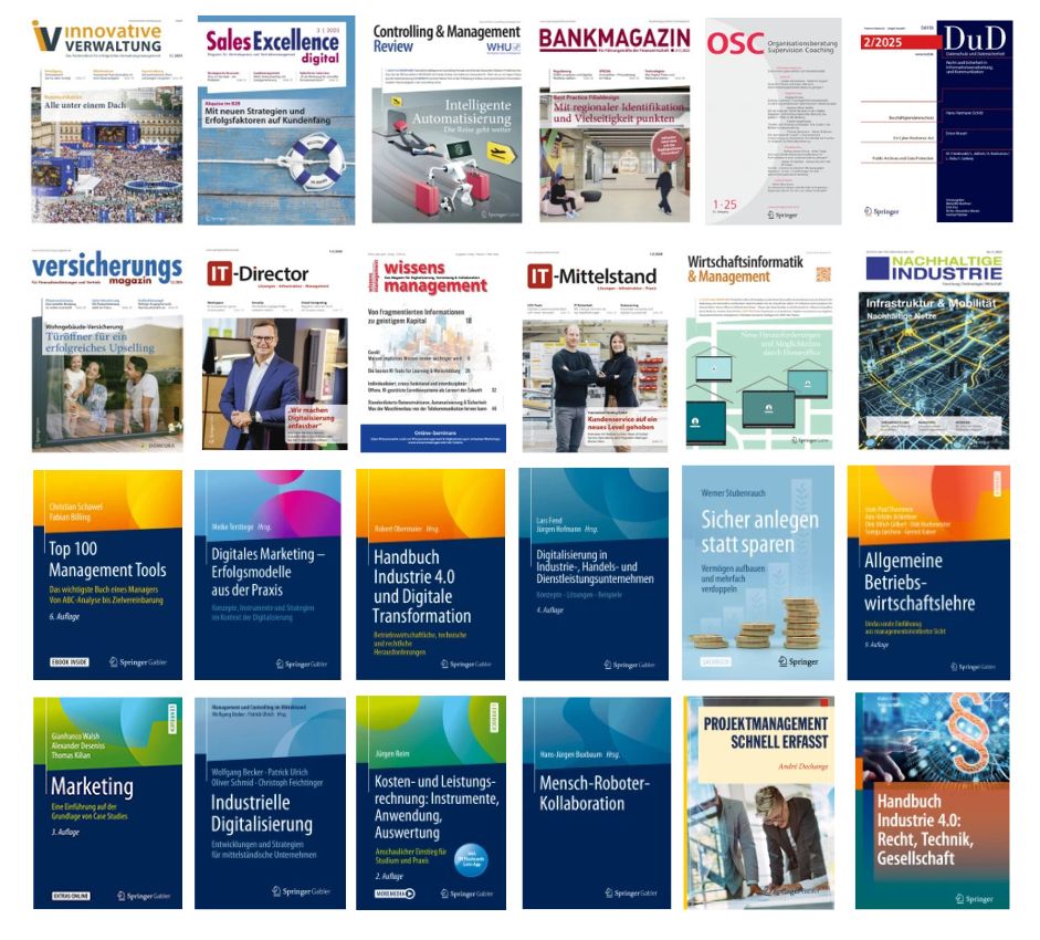 © ©Springer Fachmedien Wiesbaden, Bücher und Zeitschriften im Paket "Wirtschaft"